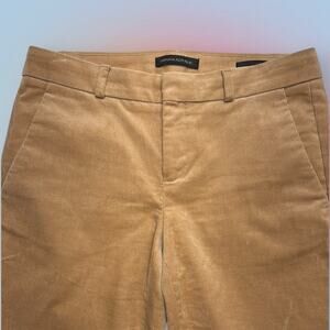 Banana Republic Avery Tan Corduroy Ankle Trousers